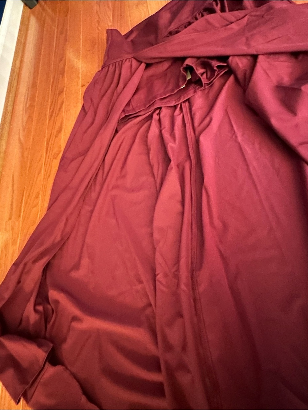 Halara Burgundy high-waisted tummy control Activewear Maxi Skirt (M) - Picture 2 of 6
